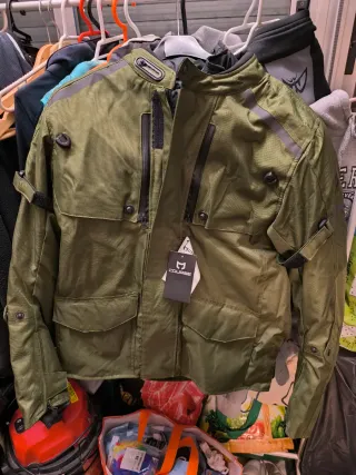 Chaqueta de moto verde oliva Nueva 