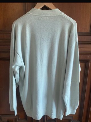 Cardigan Yves Saint Laurent Cashmere col azzurro