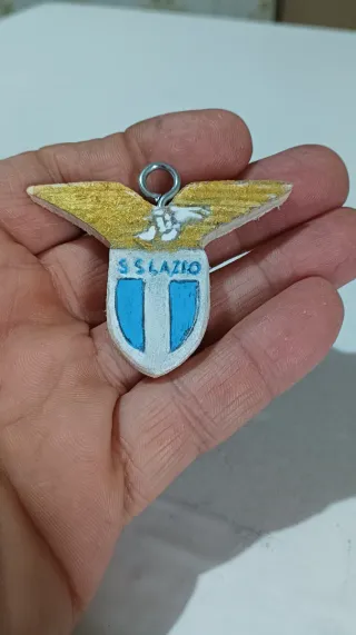 Portachiavi in legno SS Lazio