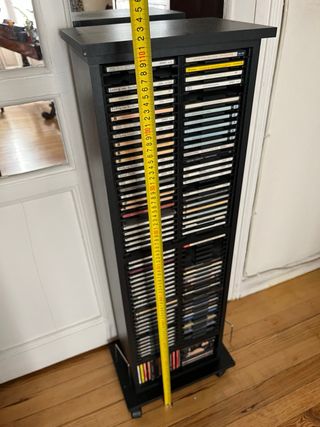 Mueble Almacenamiento CDs Negro