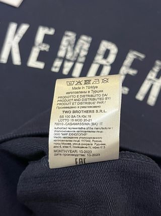 Felpa Bikkembergs Blu Taglia S