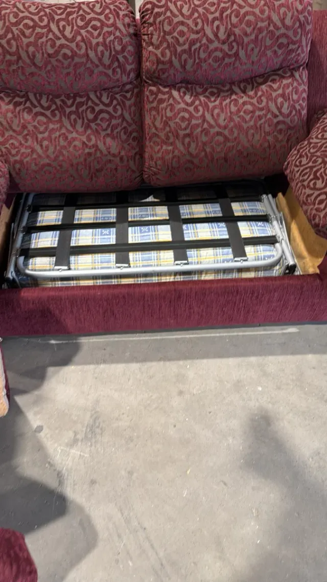 Sofá Cama Tela Rojo