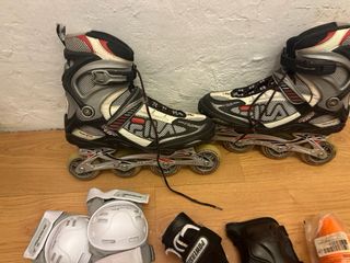 Patines Fila Talla 45 + Protectores y Conos