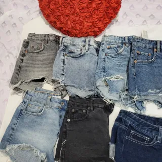 Lote 8 Vaqueros Cortos Talla XS + regalo