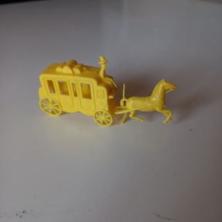 Carrozza Diligenza Western Gialla Anni '70 vintage