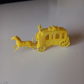 Carrozza Diligenza Western Gialla Anni '70 vintage