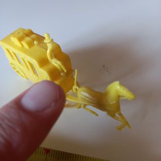 Carrozza Diligenza Western Gialla Anni '70 vintage