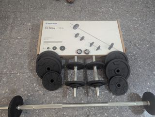 Kit Mancuernas y Barra Decathlon 50kg