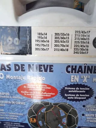 Cadenas de nieve Rombo Montaje Rápido