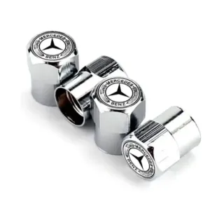 Mercedes 4 Tapones Valvula para Neumaticos Llantas