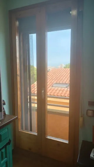 2 Puertas  Balconeras Dobles Madera