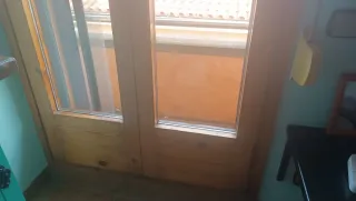 2 Puertas  Balconeras Dobles Madera
