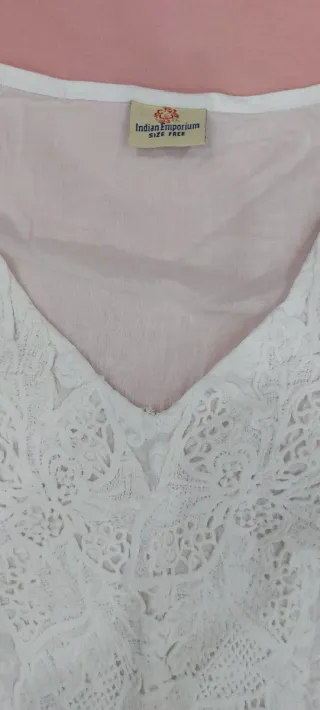 Casacca bianca Indian Emporium taglia unica