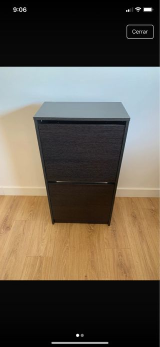 Scarpiera Ikea in legno nero