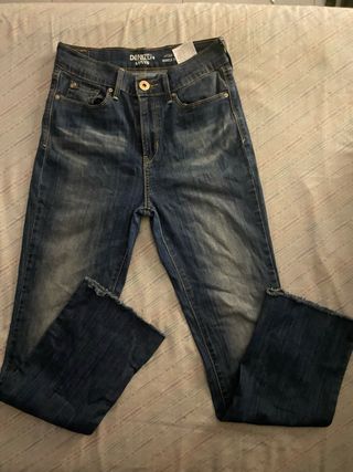 Pantalón Levi's Azul Talle Alto Desgastado