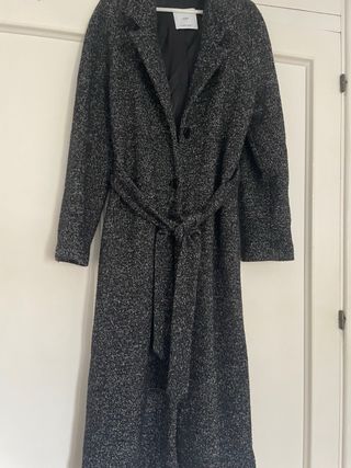 Abrigo largo gris Mango Talla M