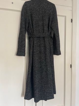 Abrigo largo gris Mango Talla M