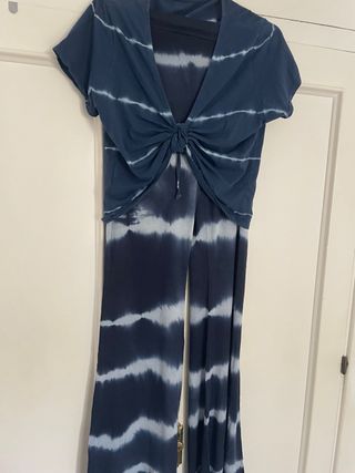 Conjunto Tie Dye Azul y Blanco