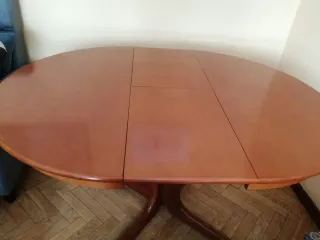 Mesa de comedor extensible madera de cerezo