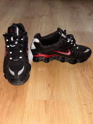 Nike Shox TL Zapatillas Negras Rojas