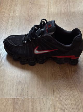 Nike Shox TL Zapatillas Negras Rojas