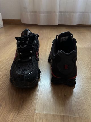 Nike Shox TL Zapatillas Negras Rojas