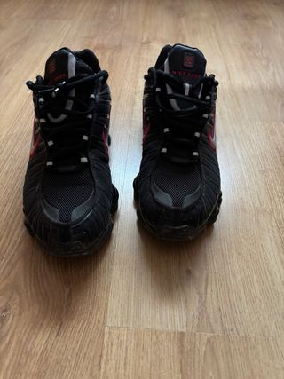 Nike Shox TL Zapatillas Negras Rojas