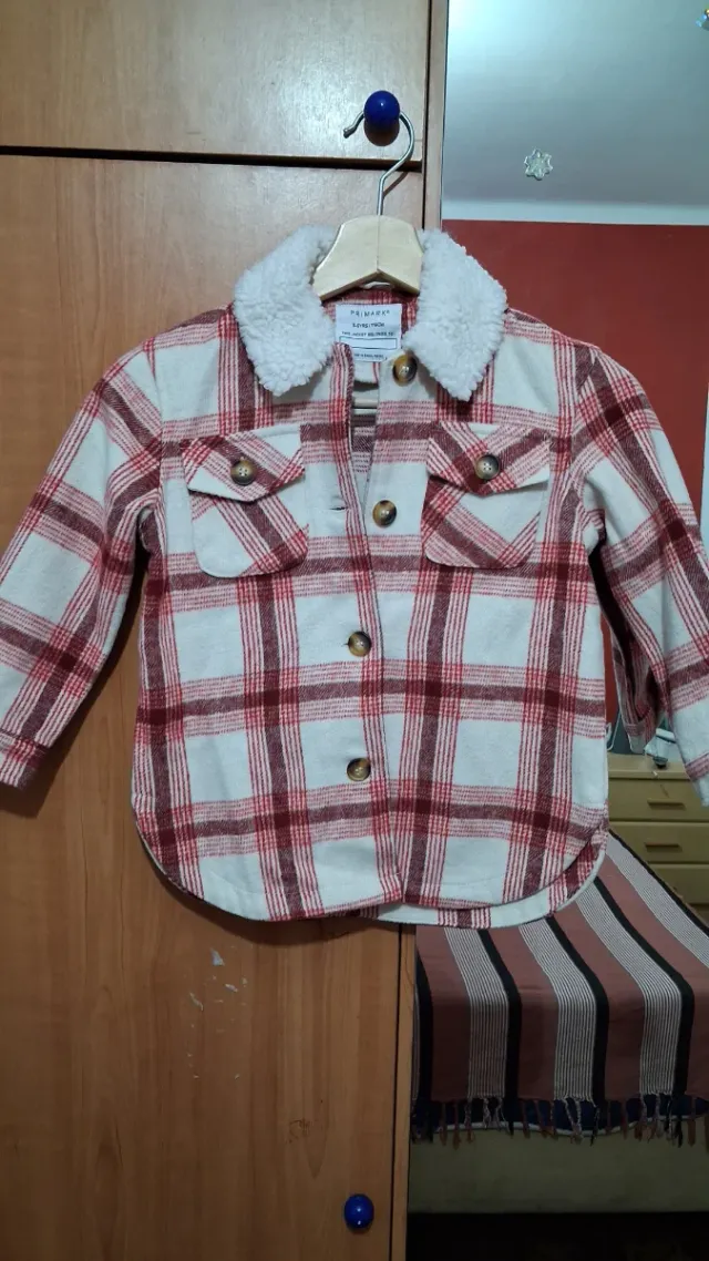 Chaqueta cuadros niña