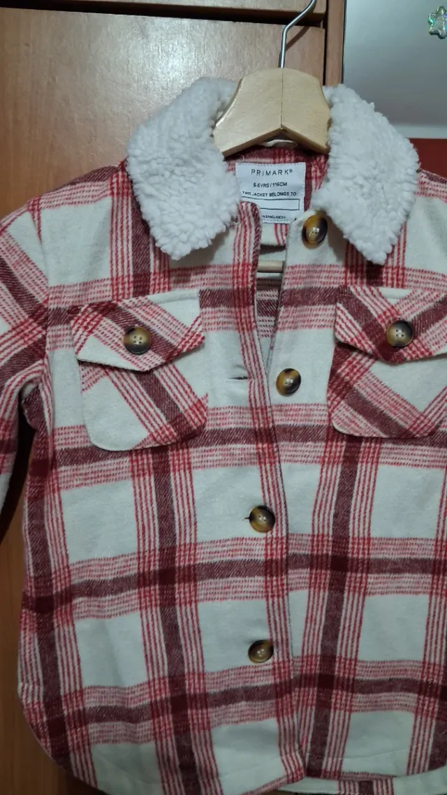 Chaqueta cuadros niña
