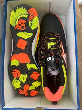 Zapatillas Fútbol Sala Kelme Indoor Negras/Amarill