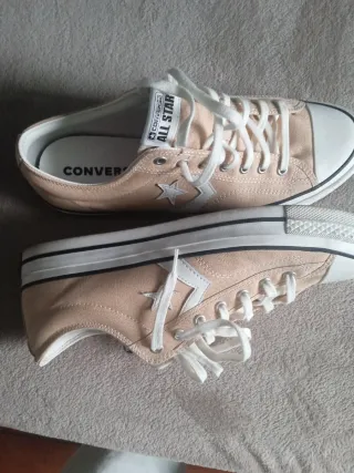 Converse All Star Beige y Blancas