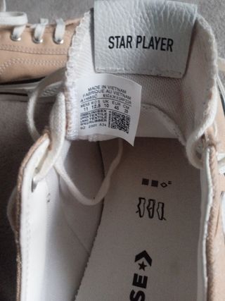 Converse All Star Beige y Blancas