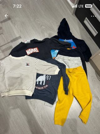 Lote Ropa Infantil: 4 Sudaderas + 3 Pantalones