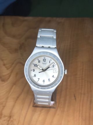 Swatch Irony Date 2002 Plata/Blanco