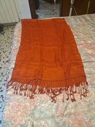 Pañuelo estampado multicolor y naranja 14 cada uno