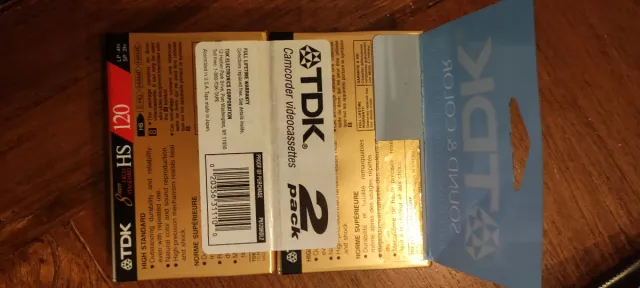TDK HS 120 Videocassettes 2 Pack