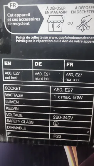 Farol de terraza Irvin Brilliant