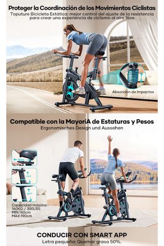 Bicicleta Toputure CYC2002 Fitness y Cardio -NUEVA