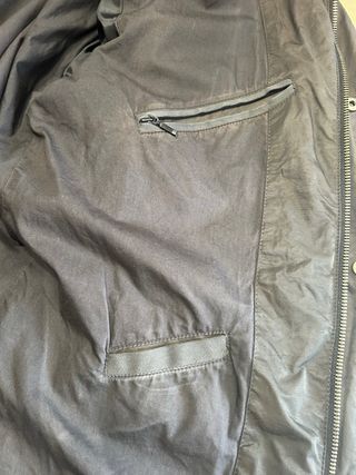 Parka Hombre Talla M Impermeable gris oscura