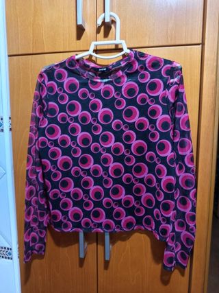 Blusa transparente Desigual talla S