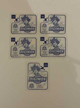 Figurine Digimon - Set 4 carte