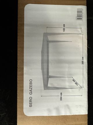 Tenda Gazebo SERO 3x2,4 m
