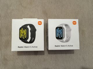 2x Xiaomi Redmi Watch 5 Active Plata y Negro