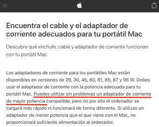 Nuevo Cargador Macbook Pro Retina sin estrenar    