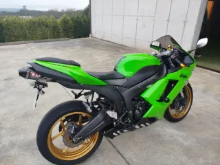 Kawasaki Zx6r 25kw 2007 Verde
