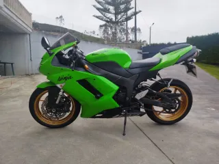 Kawasaki Zx6r 25kw 2007 Verde