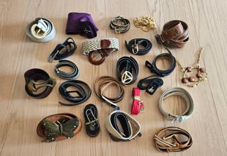 Lotto 22 cinture vintage