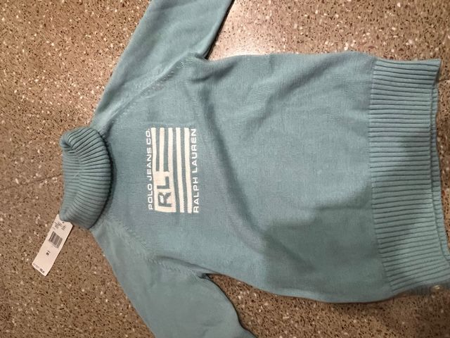 Jersey Polo Ralph Lauren Cuello Alto Azul