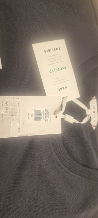 Sudadera Tommy Hilfiger Mujer Azul Nueva