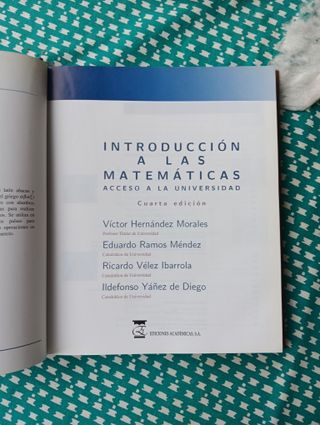 Introducción a las matemáticas: Acceso a la uni...
